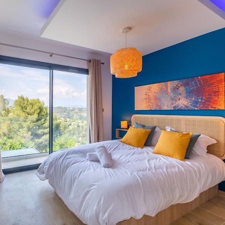 Magnifique villa contemporaine vue mer&montagne Saint-Paul-de-Vence Extérieur photo