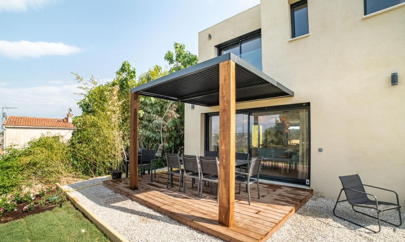 Magnifique villa contemporaine vue mer&montagne Saint-Paul-de-Vence Extérieur photo